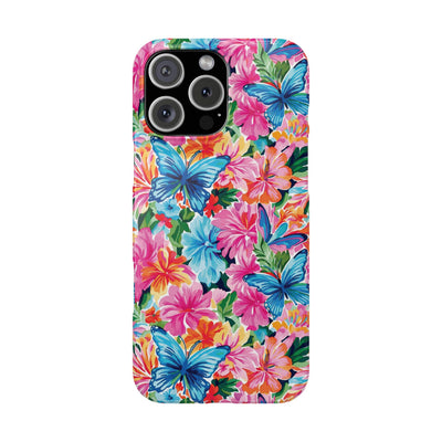 Slim Butterflies Flowers Gift for Her Cute Phone Cases for Iphone 16 Pro Max | iPhone 15 Case | iPhone 15 Pro Max Case, Iphone 14, 13, 12, 11, 10, 8, 7 - Studio40ParkLane