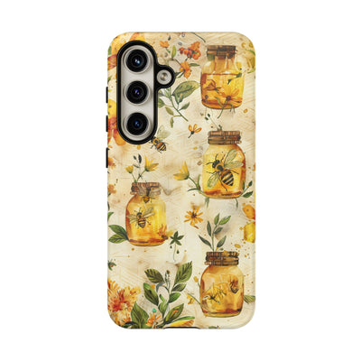 Impact Resistant, Honey Bees, Cute Phone Cases for Samsung S24, S23, S22, S21, IPhone 15 pro Iphone 14 pro Iphone 13 IPhone 12 Iphone 11