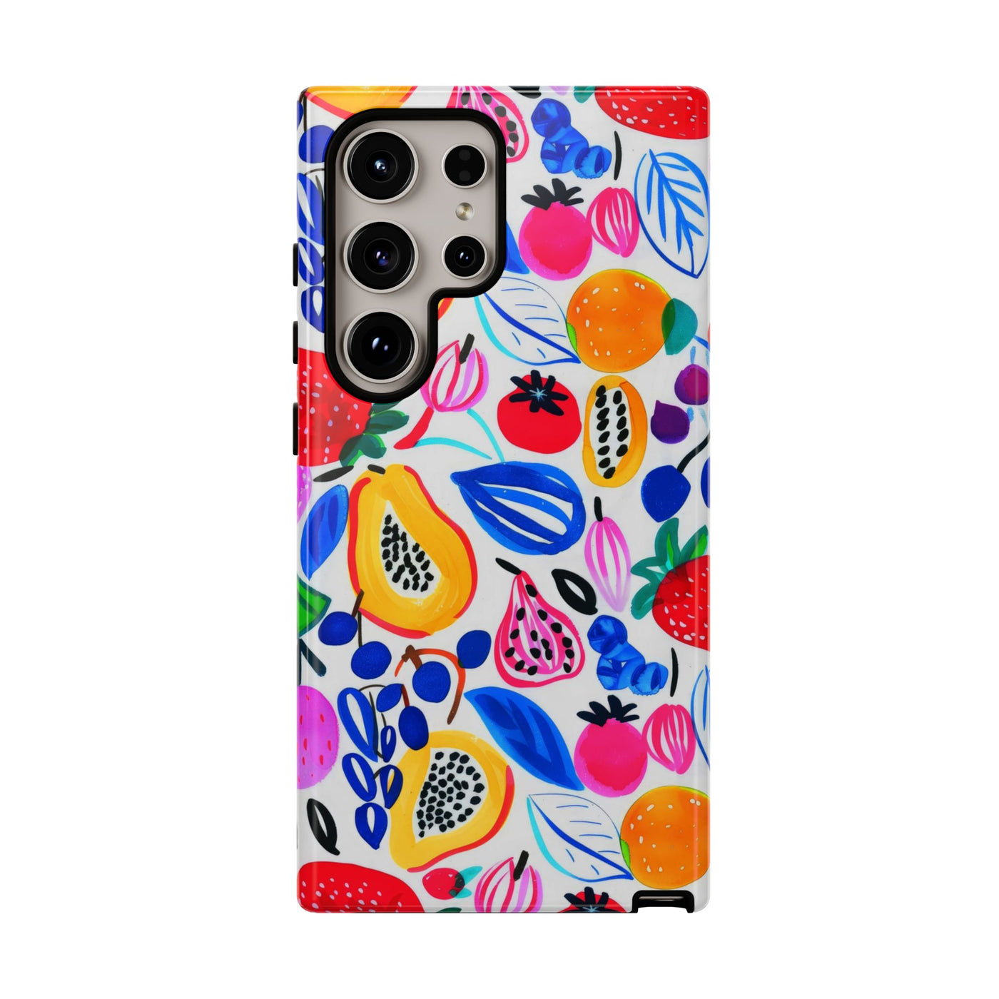Cute Samsung Phone Case | Aesthetic Samsung Phone Case | Galaxy S23, S22, S21, S20 | Summer Fruit Cocktail, Protective Phone Case