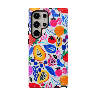 Cute Samsung Phone Case | Aesthetic Samsung Phone Case | Galaxy S23, S22, S21, S20 | Summer Fruit Cocktail, Protective Phone Case