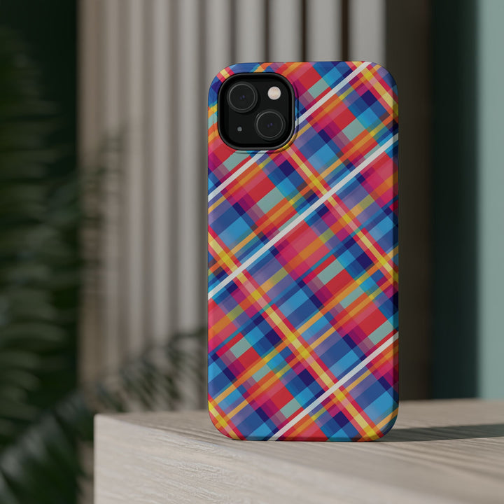 Checkered Plaid Magsafe Gift for Her Cute Phone Case for Iphone, | iPhone 16 | iPhone 15 Pro Max, Iphone 14 Pro Max, 13 12 11 10 9 8 7 - Studio40ParkLane
