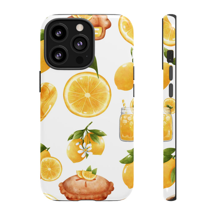 Impact Resistant, Lemon Fruit Pie, Cute Phone Cases for Samsung S24, S23, S22, S21, IPhone 15 pro Iphone 14 pro Iphone 13 IPhone 12 Iphone 11 - Studio40ParkLane
