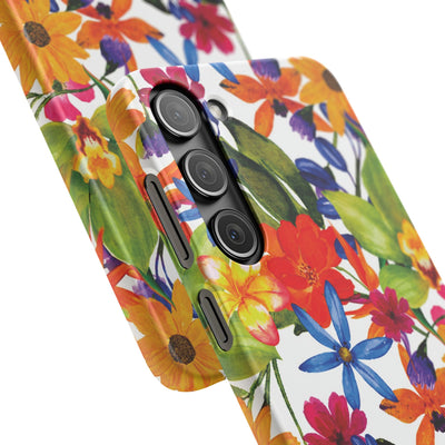 Snap Spring Flowers Cute Phone Cases for Samsung S24, S23, S22, S21, S20, Plus and Ultra, Iphone 16 Pro Max, Iphone 15, 14, 13, 12, 11, 10 - Studio40ParkLane
