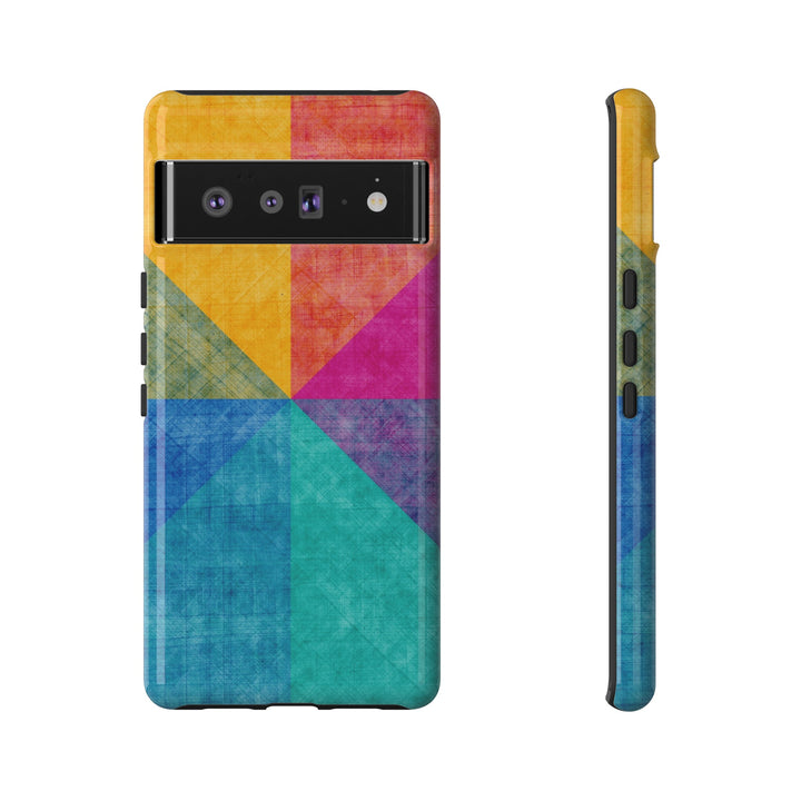 Impact Resistant, Colored Shapes, Cute Phone Cases for Samsung S24, S23, S22, S21, IPhone 15 pro Iphone 14 pro Iphone 13 IPhone 12 Iphone 11 - Studio40ParkLane
