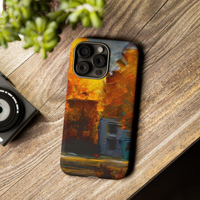 Impact Resistant, Fall Leaves Oil Painting, Cute Phone Cases for Samsung S24, S23, S22, S21, IPhone 15 pro Iphone 14 pro Iphone 13 IPhone 12 Iphone 11