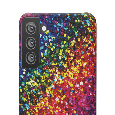 Snap Non-Glitter Muted Color Play on "Faux" Glitter Effect Cute Phone Cases for Samsung and Iphone, 16, 15, 14, S24, S23, S22, S21, S20, Plus and Ultra