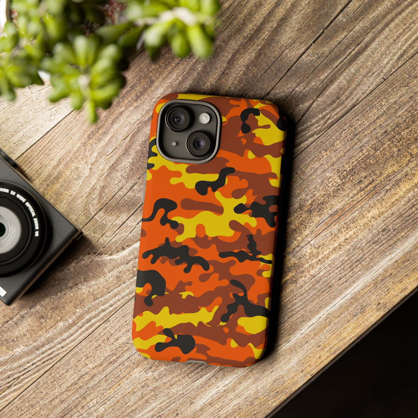 Impact Resistant, Fall camo Camouflage, Cute Phone Cases for Samsung S24, S23, S22, S21, IPhone 15 pro Iphone 14 pro Iphone 13 IPhone 12 Iphone 11