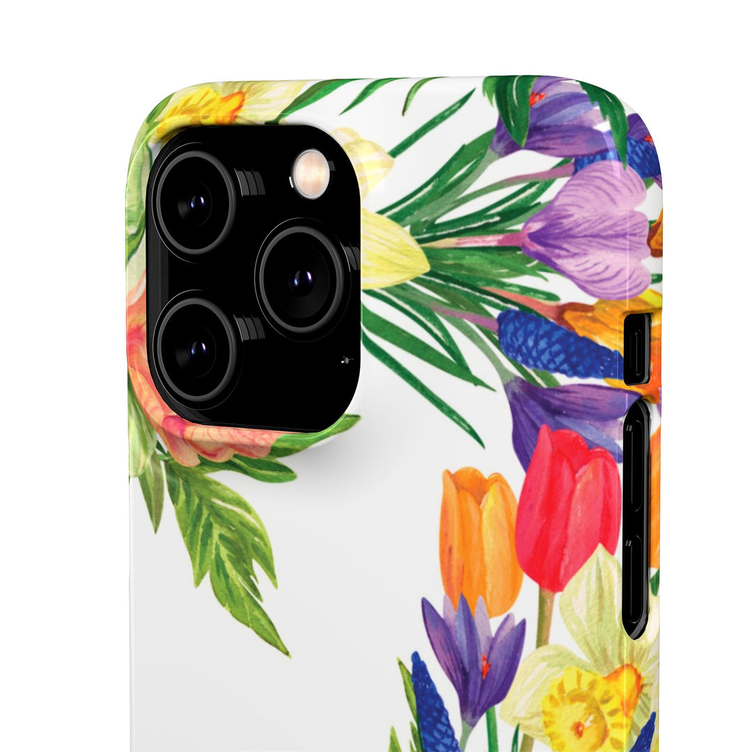 Sleek Snap Spring Summer Flowers Cute Phone Case for iPhone 16 15 14 13 12 11 X Xs Max Xr Pro Plus Samsung Galaxy S24 S23 S22 S21 S20 Ultra