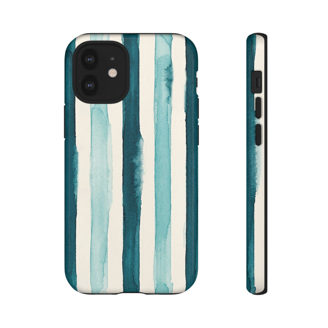 Tough Cute Green Stripes Phone Case, for IPhone 17 Pro Max | Iphone 17 Air, Iphone 16, IPhone 15, 14 13 12, Samsung Galaxy S26, S25, S24, S23