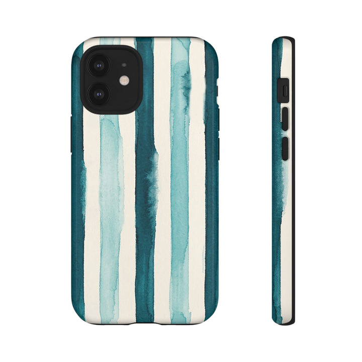 Tough Cute Green Stripes Phone Case, for IPhone 17 Pro Max | Iphone 17 Air, Iphone 16, IPhone 15, 14 13 12, Samsung Galaxy S26, S25, S24, S23