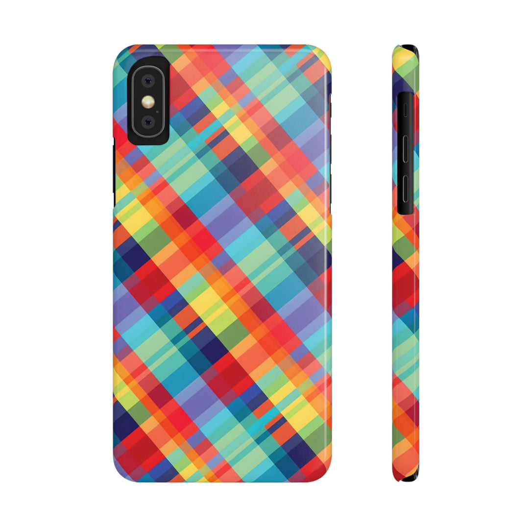 Slim Checkered Plaid Gift for Her Cute Phone Cases for Iphone 16 Pro Max | iPhone 15 Case | iPhone 15 Pro Max Case, Iphone 14, 13, 12, 11, 10, 8, 7 - Studio40ParkLane