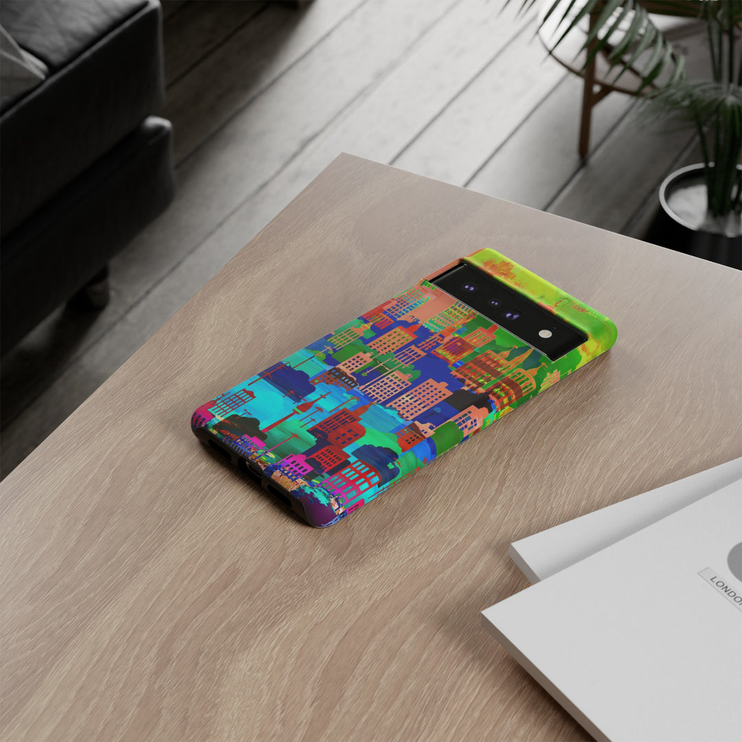 Cute Samsung Case | Cool Iphone Case | Summer City Skyline, Samsung S24, S23, S22, S21, IPhone 15 Case | Iphone 14 Case, Iphone 13 Case - Studio40ParkLane