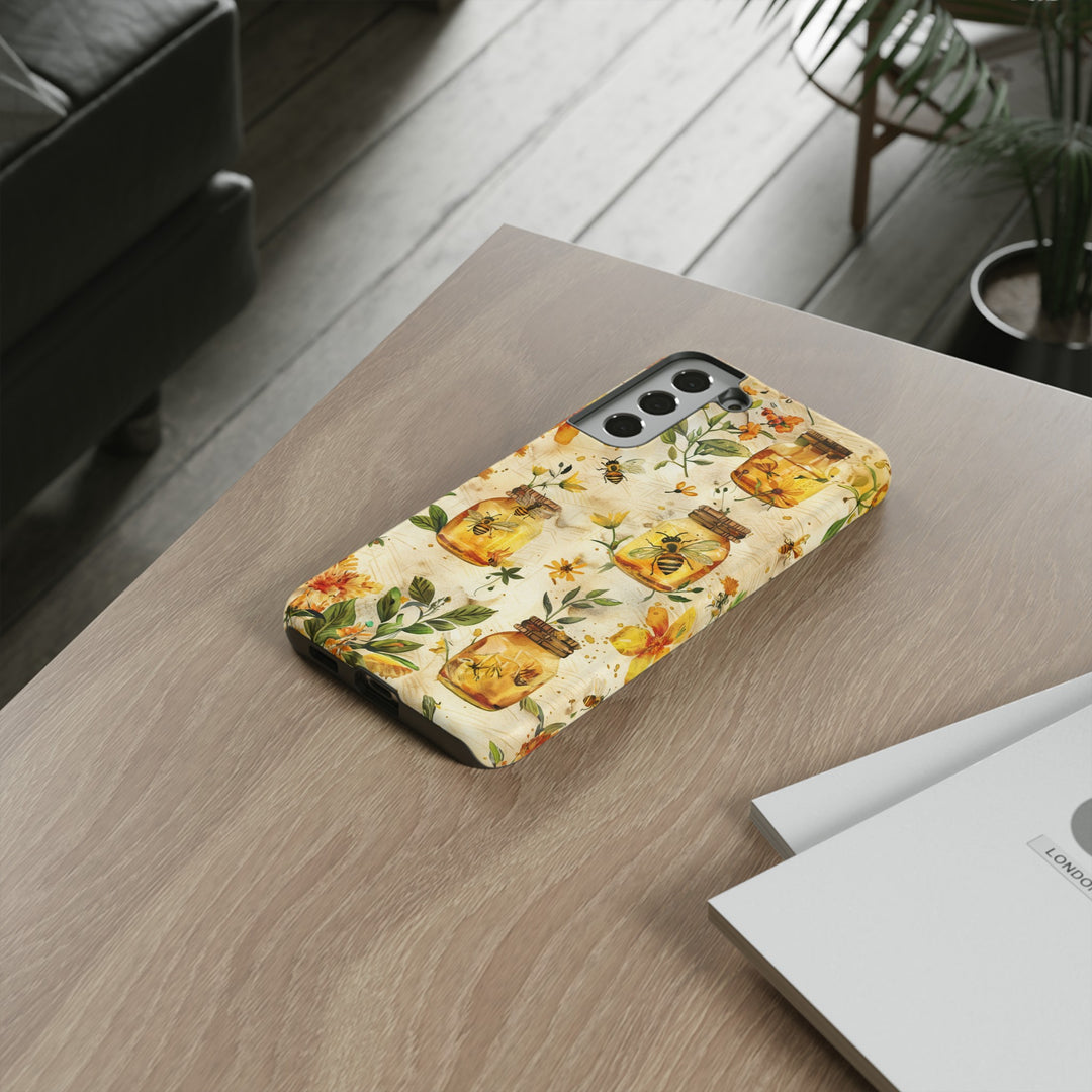Impact Resistant, Honey Bees, Cute Phone Cases for Samsung S24, S23, S22, S21, IPhone 15 pro Iphone 14 pro Iphone 13 IPhone 12 Iphone 11 - Studio40ParkLane