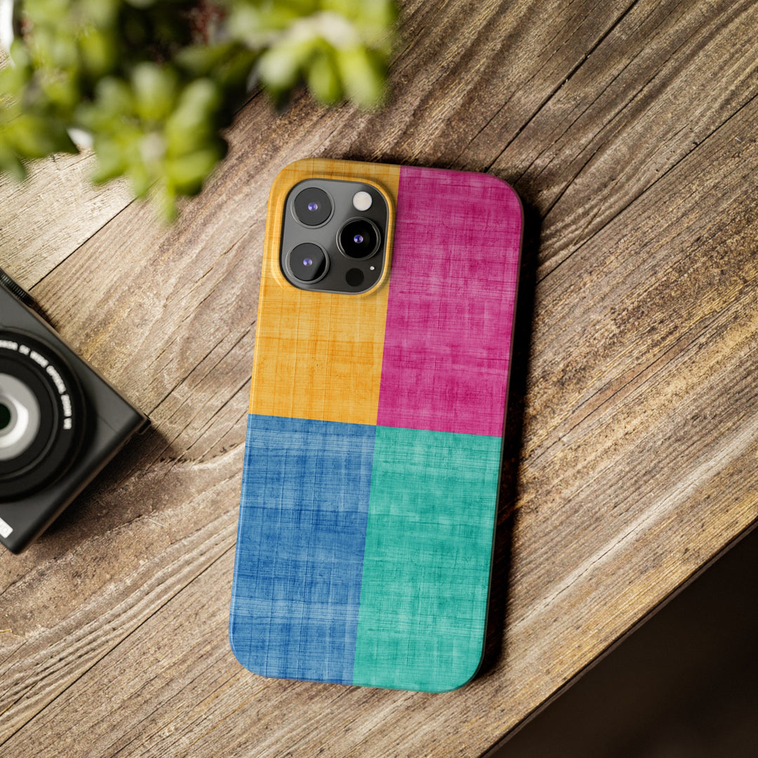 Slim Cute Phone Cases for Iphone | iPhone 15 Case | iPhone 15 Pro Max Case, Iphone 14, Iphone 14 Pro Max, Iphone 13, Abstract Color Blocks - Studio40ParkLane
