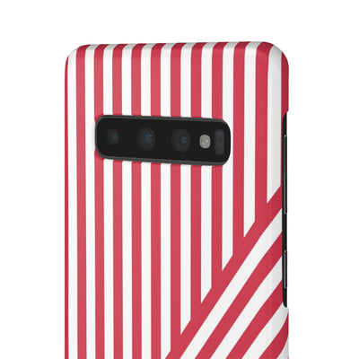 Aesthetic Winterberry Red Stripes Cute Phone Case Sleek Snap - For iPhone 17 Pro Max iPhone 16 Pro iPhone 15 Iphone 14 Plus 13 Pro 12 11 10 Gift - Studio40ParkLane
