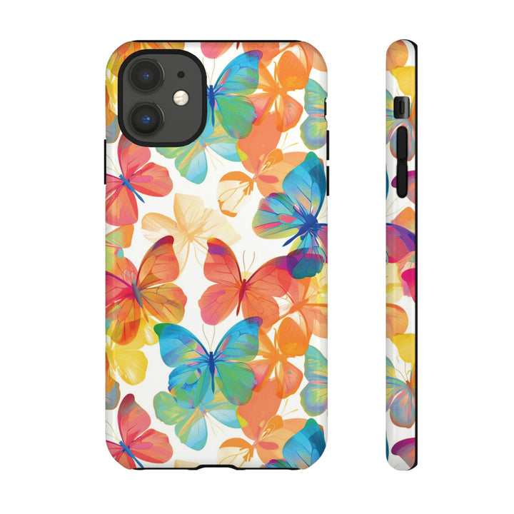 Cute Samsung Case | Cool Iphone Case | Summer Bright Butterflies, Samsung S24, S23, S22, S21, IPhone 15 Case | Iphone 14 Case, Iphone 13 Case - Studio40ParkLane