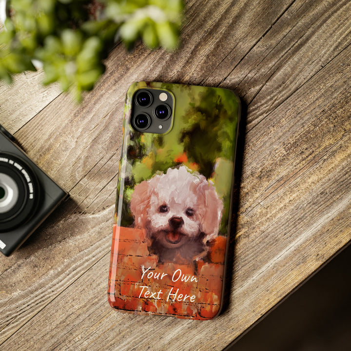 Slim Personalized Cute iPhone Cases - | iPhone 15 Case | iPhone 15 Pro Max Case, Iphone 14 Case, Iphone 14 Pro Max, Iphone 13, Bichon Frise Dog - Studio40ParkLane