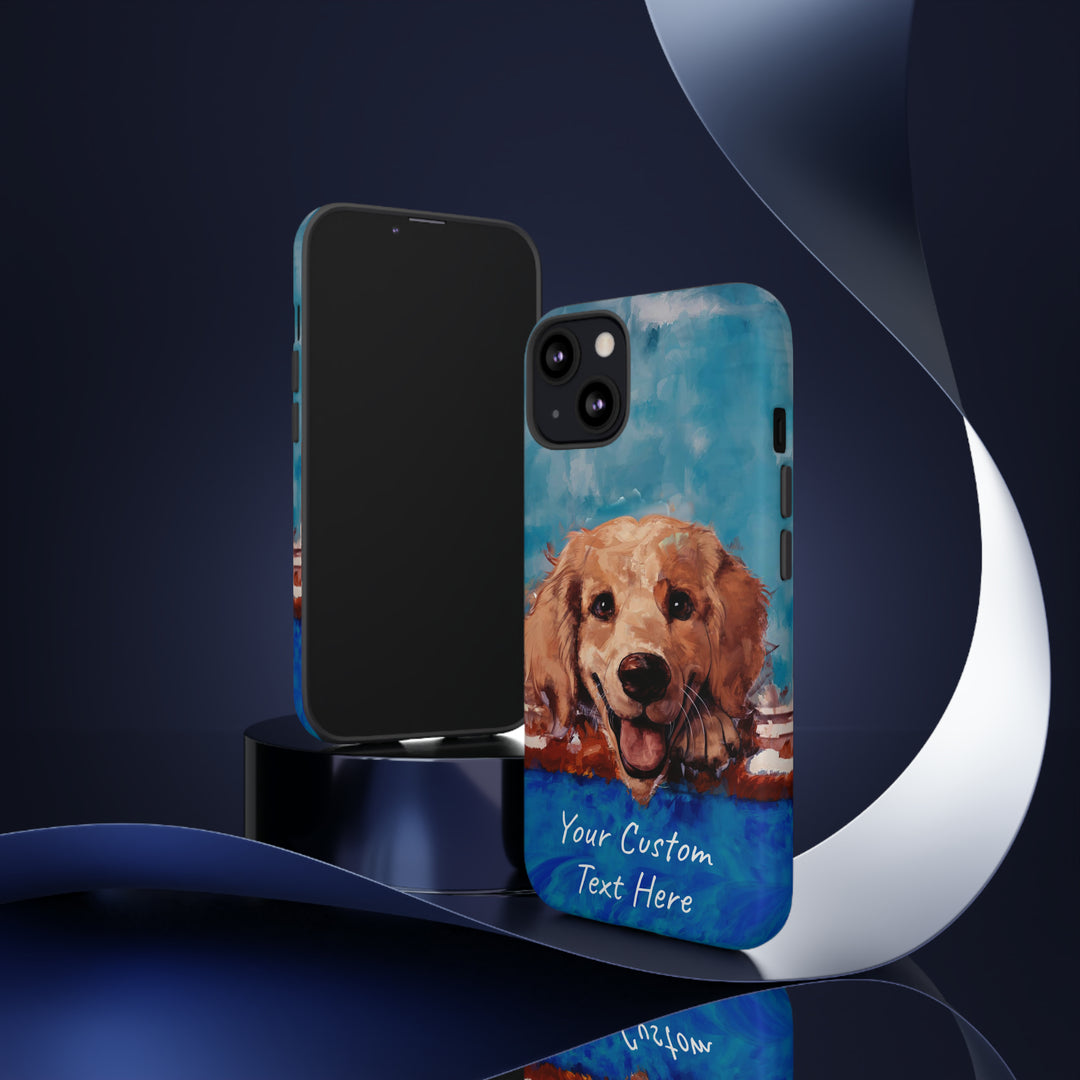 Personalize this Cute IPhone Case | Golden Retriever Dog iPhone Case, iPhone 15 Case | iPhone 15 Case, Iphone 14 Case, Iphone 14 Pro Max Case - Studio40ParkLane