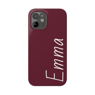 Personalized Initial Name Custom Slim Phone Cases for Iphone 16 Pro Max | iPhone 15 Case | iPhone 15 Pro Max Case, Iphone 14, 13, 12, 11, 10, 8, 7 - Studio40ParkLane