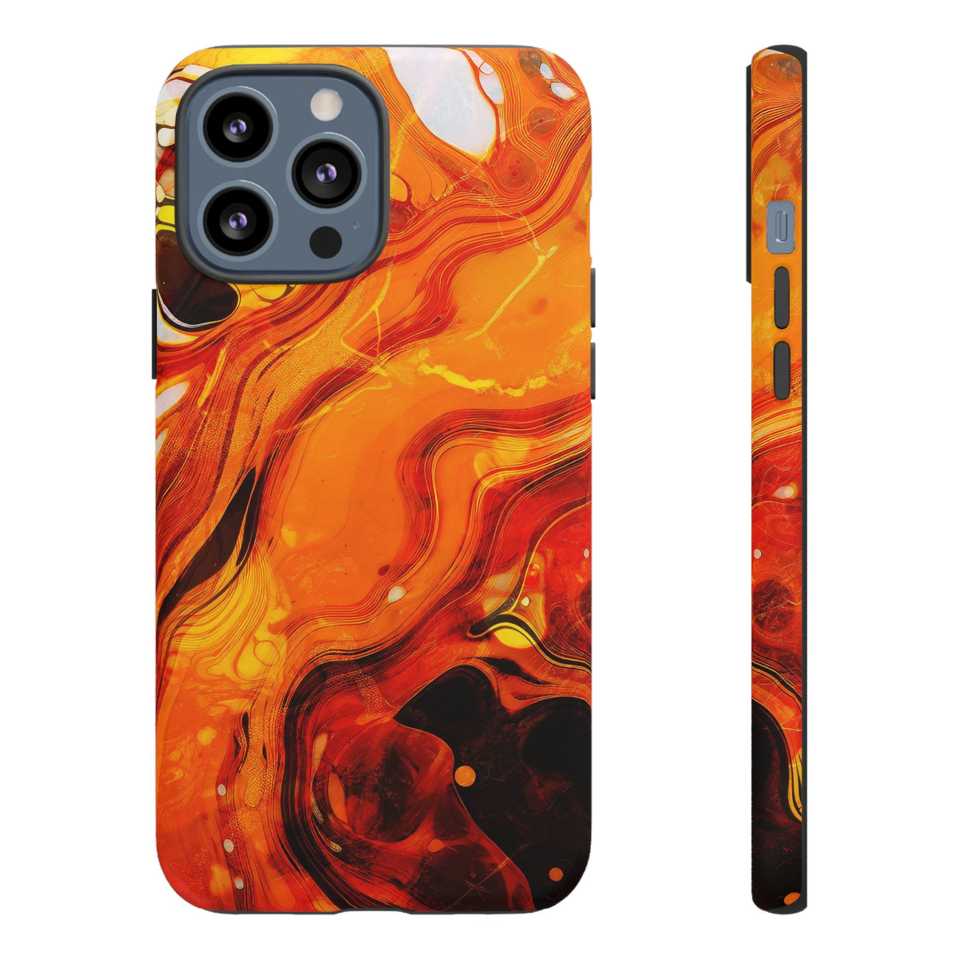 Impact Resistant, Fall Colors Marble, Cute Phone Cases for Samsung S24, S23, S22, S21, IPhone 15 pro Iphone 14 pro Iphone 13 IPhone 12 Iphone 11