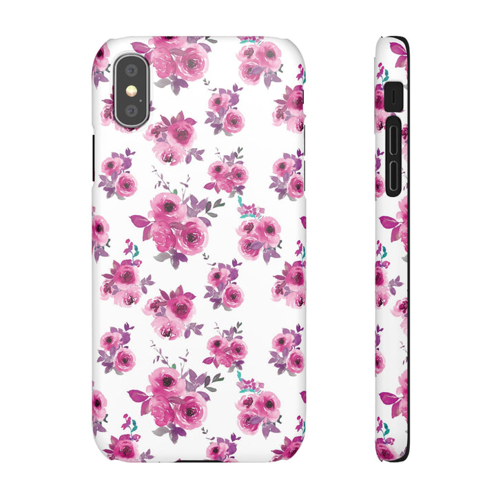 Sleek Snap Flowers Gift for Her Cute Phone Case for iPhone 16 15 14 13 12 11 X Xs Max Xr Pro Plus Samsung Galaxy S24 S23 S22 S21 S20 Ultra