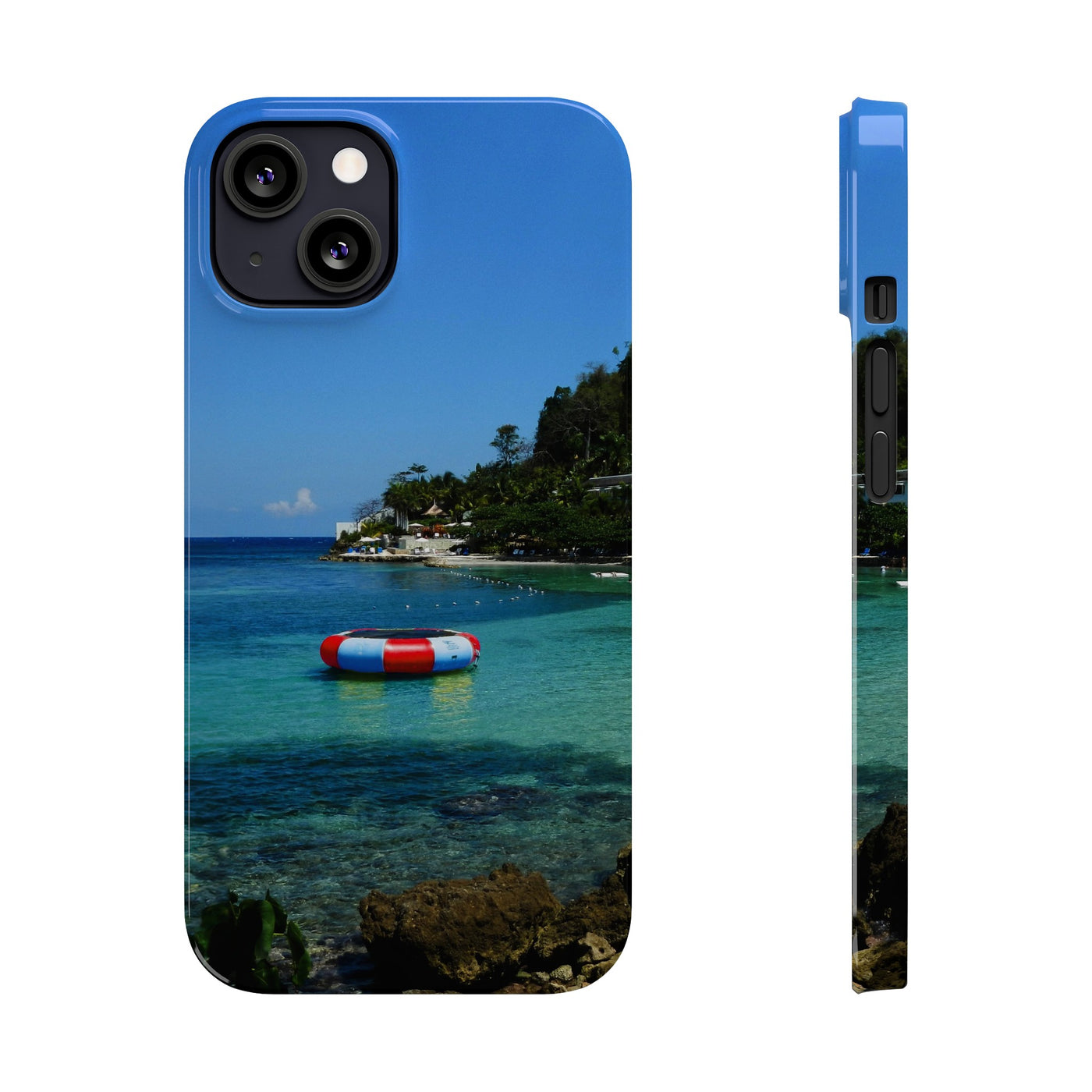 Jamaica Beach Pontoon Slim Cute Phone Cases for Iphone | iPhone 15 Case | iPhone 15 Pro Max Case, Iphone 14, Iphone 14 Pro Max, Iphone 13, 12