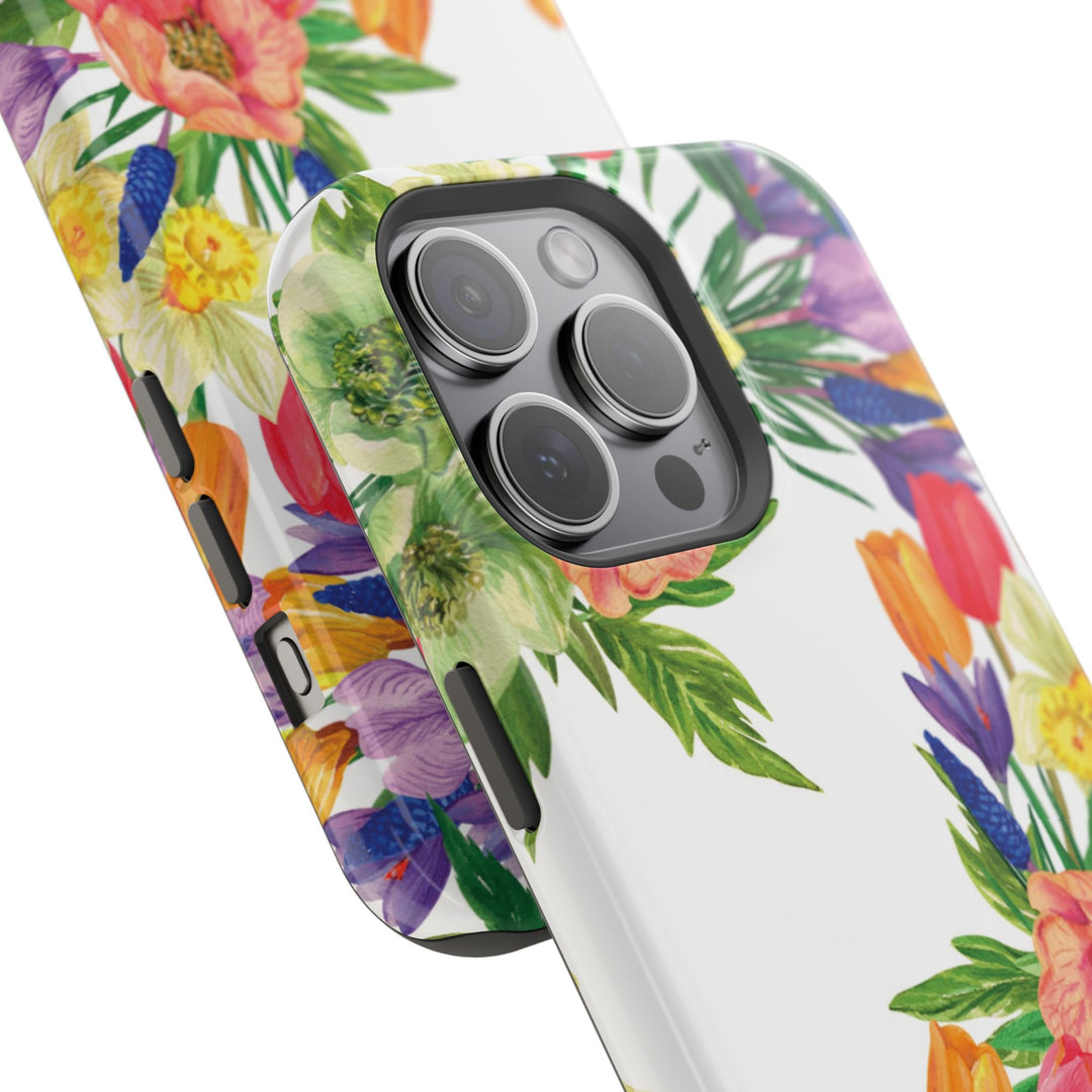 Spring Flowers Magsafe Cute Phone Case for Iphone Gift for Her, iPhone 16 Case iPhone 15 Pro Max Case, Iphone 14, Iphone 14 Pro Max, 13, 12 - Studio40ParkLane