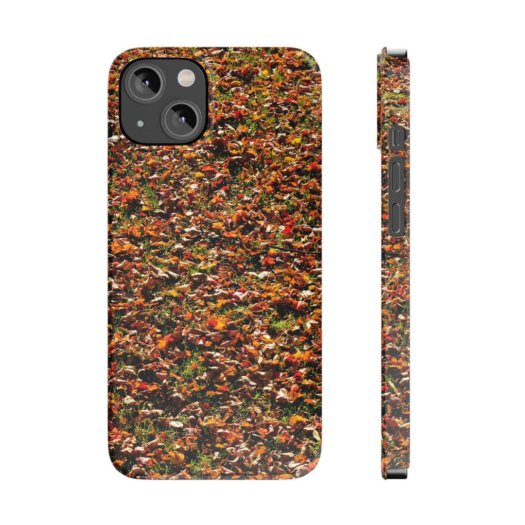 Slim Cute Phone Cases for Iphone - | iPhone 15 Case | iPhone 15 Pro Max Case, Iphone 14 Case, Iphone 14 Pro Max, Iphone 13, New England Fall Leaves - Studio40ParkLane