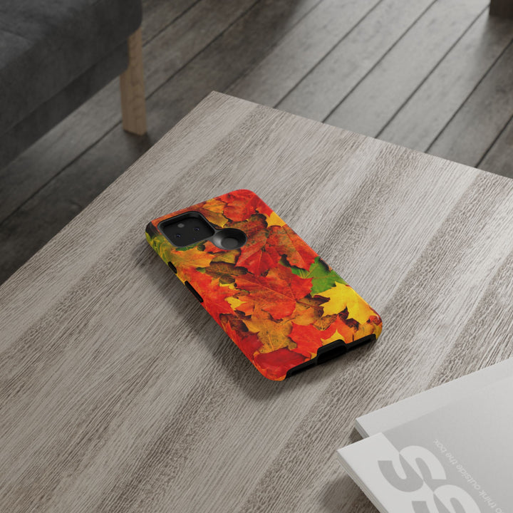 Fall Leaves Impact Resistant, Cute Phone Cases for Samsung S24, S23, S22, S21, IPhone 15 pro Iphone 14 pro Iphone 13 IPhone 12 Iphone 11 - Studio40ParkLane