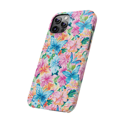Slim Butterflies Flowers Gift for Her Cute Phone Cases for Iphone 16 Pro Max | iPhone 15 Case | iPhone 15 Pro Max Case, Iphone 14, 13, 12, 11, 10, 8, 7