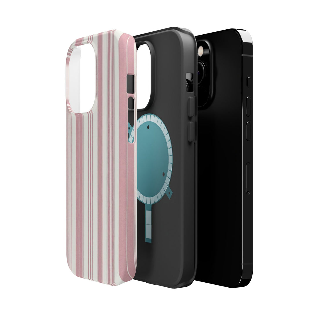 MagSafe Cute Phone Case, Coastal Striped Phone Case for iPhone 17 16 15 14 13 12 Pro Max, Samsung S26 S25 S24 Ultra case - Studio40ParkLane