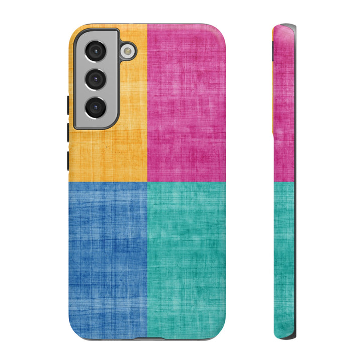Impact Resistant, Colored Shapes, Cute Phone Cases for Samsung S24, S23, S22, S21, IPhone 15 pro Iphone 14 pro Iphone 13 IPhone 12 Iphone 11 - Studio40ParkLane