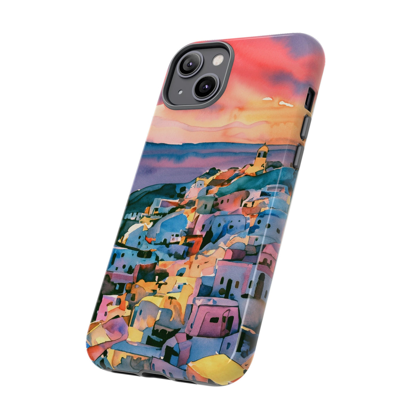 Impact Resistant, Greek Sunset, Cute Phone Cases for Samsung S24, S23, S22, S21, IPhone 15 pro Iphone 14 pro Iphone 13 IPhone 12 Iphone 11