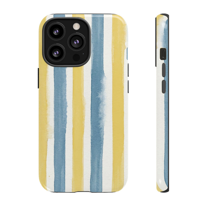 Tough Cute Yellow Stripes Phone Case, for IPhone 17 Pro Max | Iphone 17 Air, Iphone 16, IPhone 15, 14 13 12, Samsung Galaxy S26, S25, S24, S23 - Studio40ParkLane