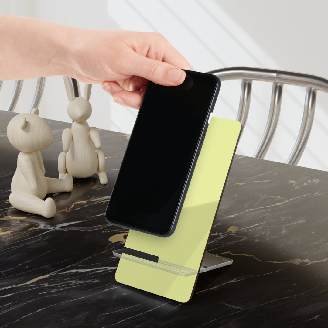 Phone Stand, Soothing Vanilla Yellow Design for Iphones 16, Iphone 15, 14, 13, 12 Samsung Galaxy S24, S23, S22, S21 and Google Pixel 8 - Studio40ParkLane
