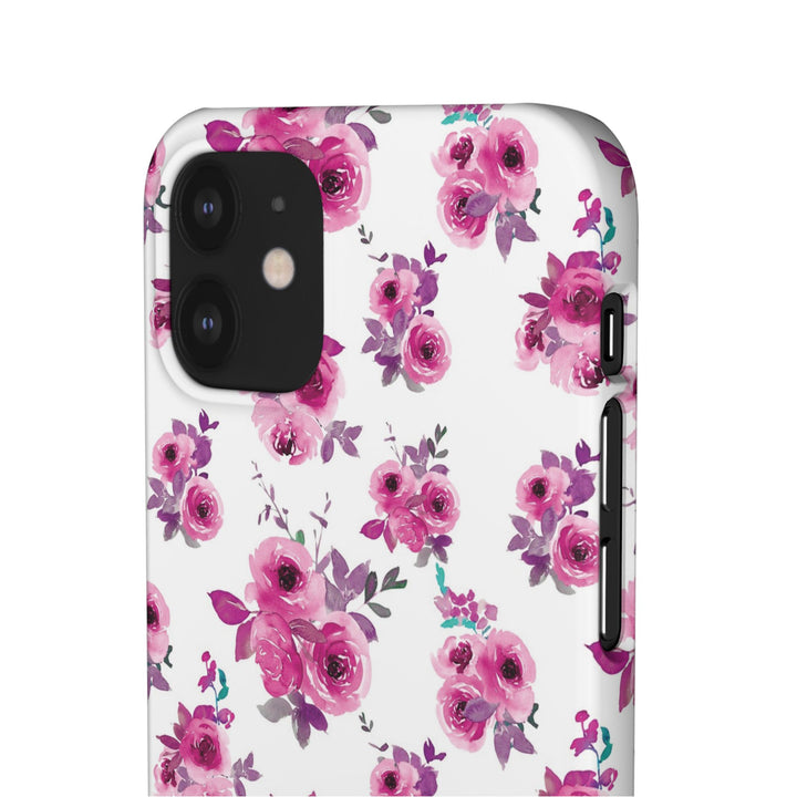 Sleek Snap Flowers Gift for Her Cute Phone Case for iPhone 16 15 14 13 12 11 X Xs Max Xr Pro Plus Samsung Galaxy S24 S23 S22 S21 S20 Ultra