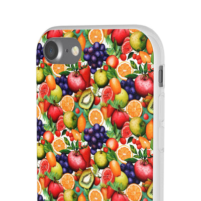 Cute Flexi Phone Cases, Summer Fruit Mix, Compatible with Samsung Galaxy S23, Samsung S22, Samsung S21, Samsung S20, Galaxy S20 Ultra