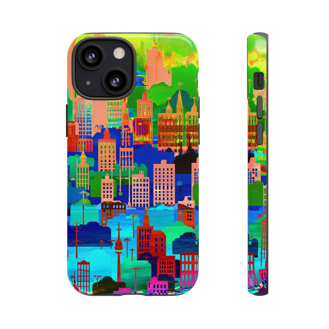 Cute Samsung Case | Cool Iphone Case | Summer City Skyline, Samsung S24, S23, S22, S21, IPhone 15 Case | Iphone 14 Case, Iphone 13 Case - Studio40ParkLane
