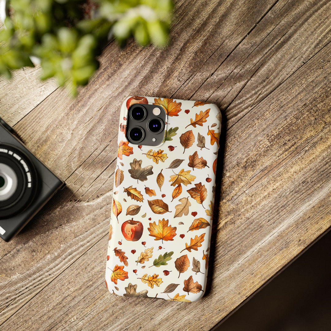 Slim Fall Autumn Leaves Gift for Her Cute Phone Cases for Iphone 16 | iPhone 15 Case | iPhone 15 Pro Max Case, Iphone 14, Iphone 14 Pro Max, Iphone 13, Slim - Studio40ParkLane