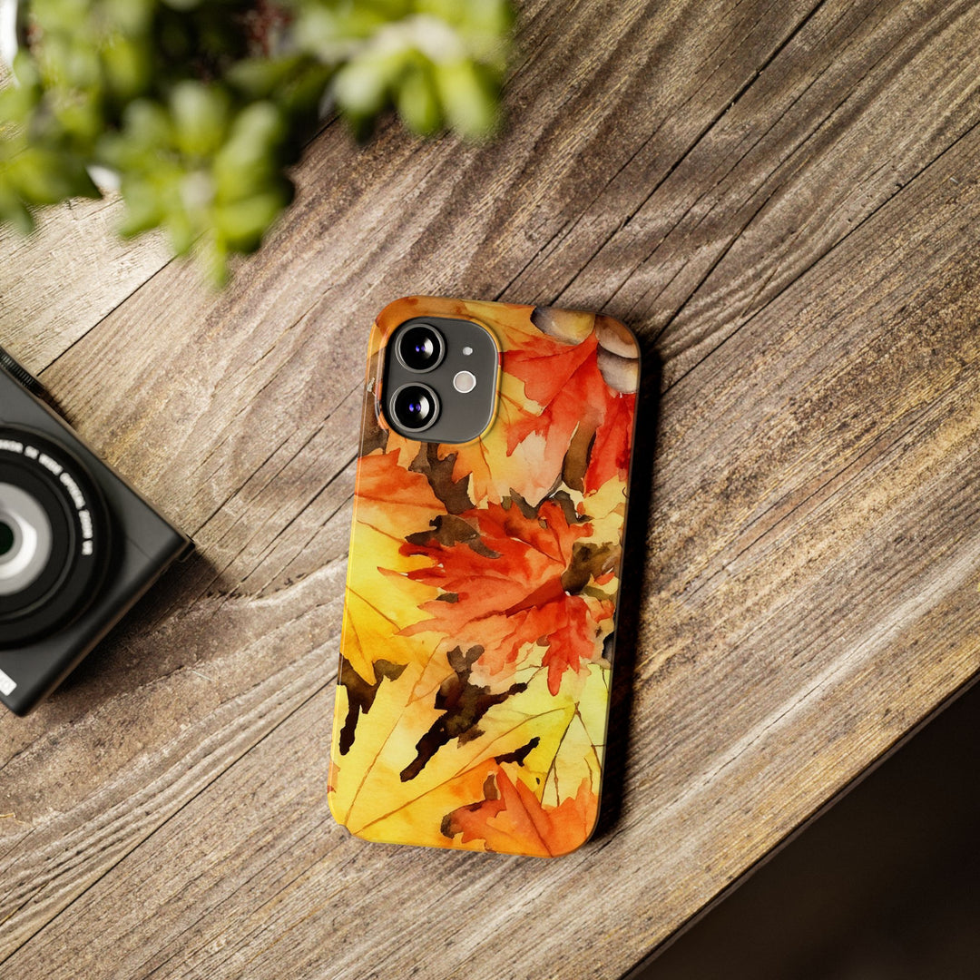 Slim Fall Leaves Slim Cute Phone Cases for Iphone | iPhone 15 Case | iPhone 15 Pro Max Case, Iphone 14, Iphone 14 Pro Max, Iphone 13 - Studio40ParkLane