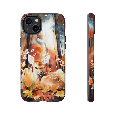 Autumn Fall Deer Forest Gift for Her Cute Phone Case for, Samsung Galaxy S24, S23, S22, S21, IPhone 16 Case | Iphone 15, Iphone 14, IPhone 13 Case