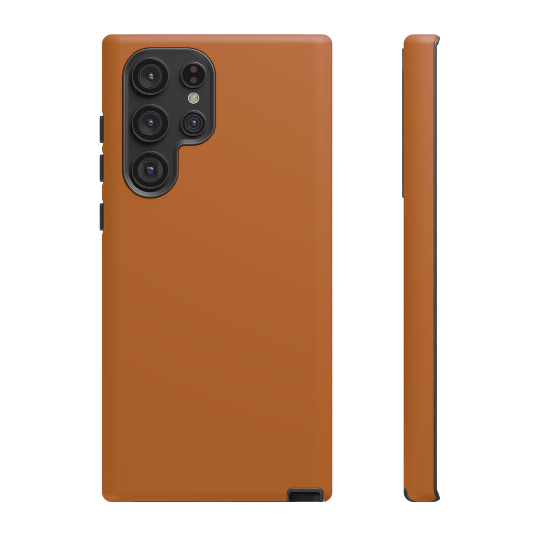 Premium Tough Rusty Brown Orange Gift for Her Cute Phone Cases for Samsung S25 S24, S23, S22, S21, Iphone, 16, 15, 14, 13 Pro Max Ultra - Studio40ParkLane