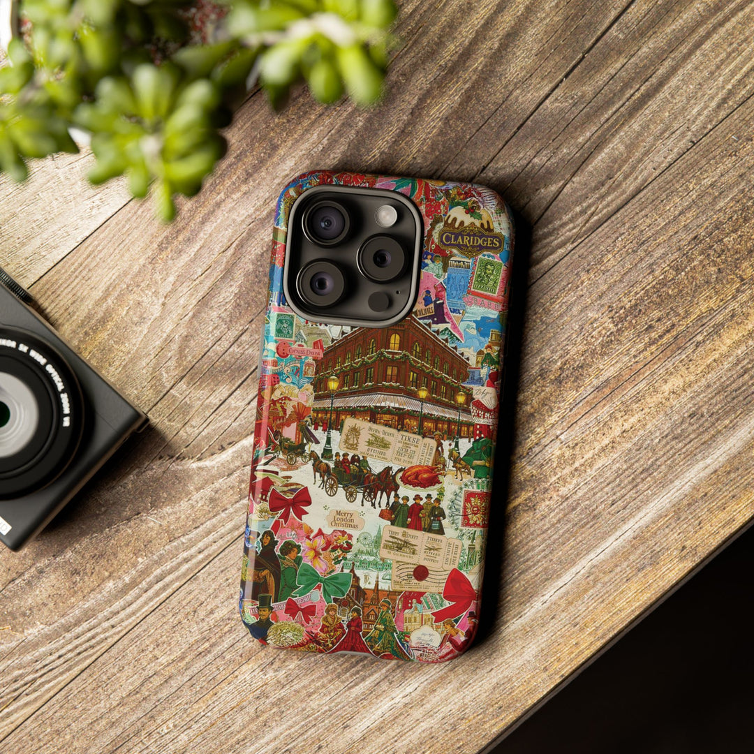 Aesthetic Tough London Coquette Collage Premium Phone Case - For iPhone 17 Pro Max iPhone 16 Pro iPhone 15 Iphone 14 Plus 13 Pro 12 11 10 XR - Studio40ParkLane