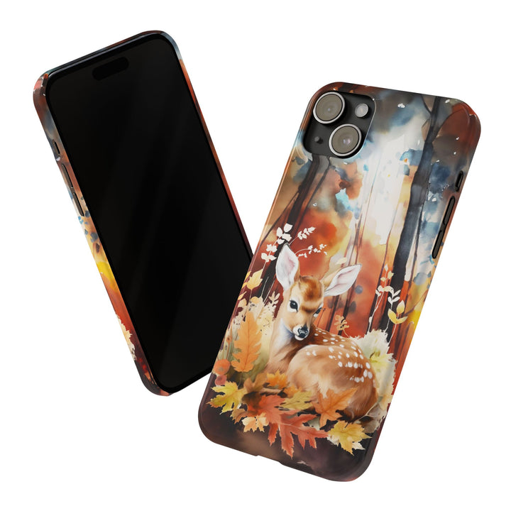 Slim Fall Autumn Forest Deer Gift for Her Cute Phone Cases for Iphone 16 | iPhone 15 Case | iPhone 15 Pro Max Case, Iphone 14, Iphone 14 Pro Max, Iphone 13, Slim - Studio40ParkLane