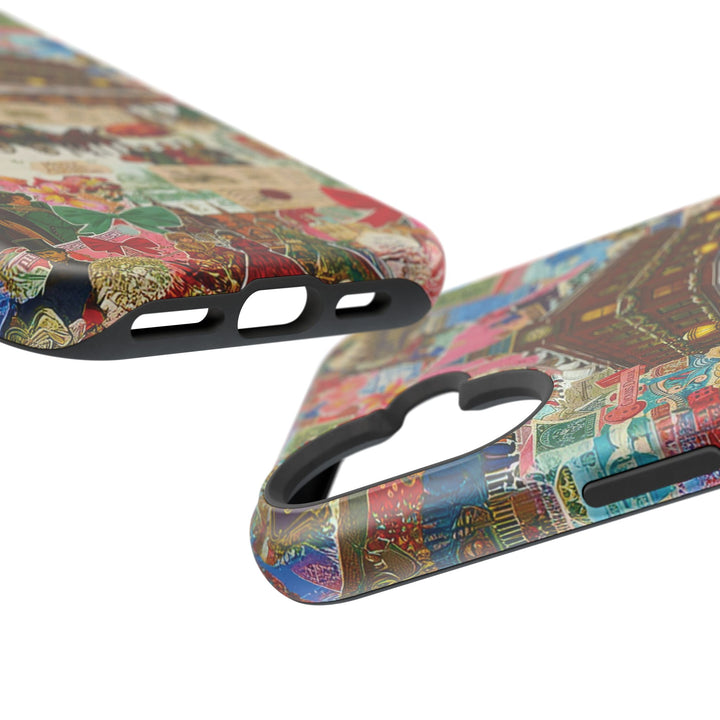 Aesthetic Tough Magsafe London Coquette Collage Phone Case - For iPhone 17 Pro Max iPhone 16 Pro iPhone 15 Iphone 14 Plus 13 Pro 12 11 10 - Studio40ParkLane