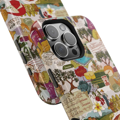 Italy Tuscany Coquette Collage Tough Magsafe Cute Phone Cases for Iphone | iPhone 17 Pro Max Case, Iphone 16, Iphone 15 14 13 12 11 10 9 - Studio40ParkLane