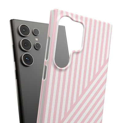 Aesthetic Sweet Pink Stripes Cute Phone Case Sleek Snap - For iPhone 17 Pro Max iPhone 16 Pro iPhone 15 Iphone 14 Plus 13 Pro 12 11 10 Gift