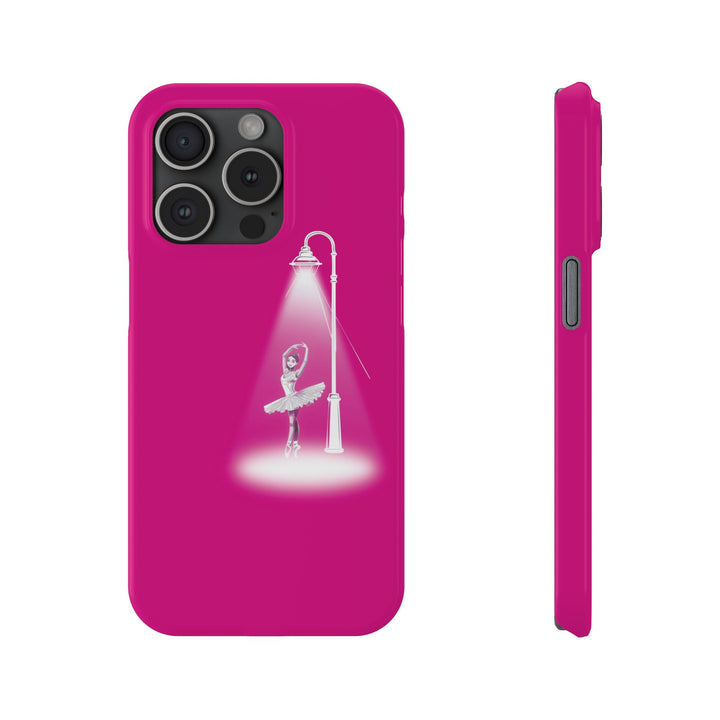 Slim Pink Ballet Dancer Spotlight Gift for Her Cute Phone Cases for Iphone 16 Pro Max | iPhone 15 Case | iPhone 15 Pro Max Case, Iphone 14, 13, 12, 11, 10, 8, 7 - Studio40ParkLane