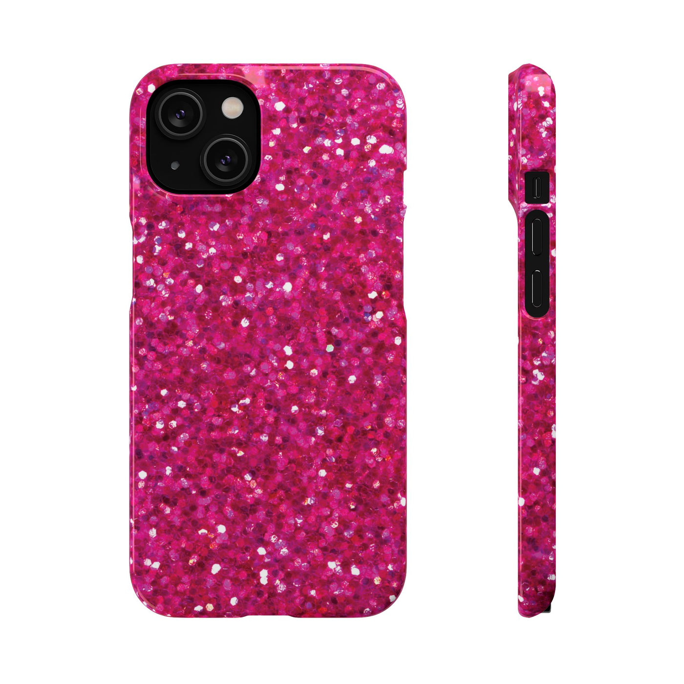 Snap Non-Glitter Muted Pink Play on "Faux" Glitter Effect Cute Phone Cases for Samsung and Iphone, 16, 15, 14, S24, S23, S22, S21, S20, Plus and Ultra