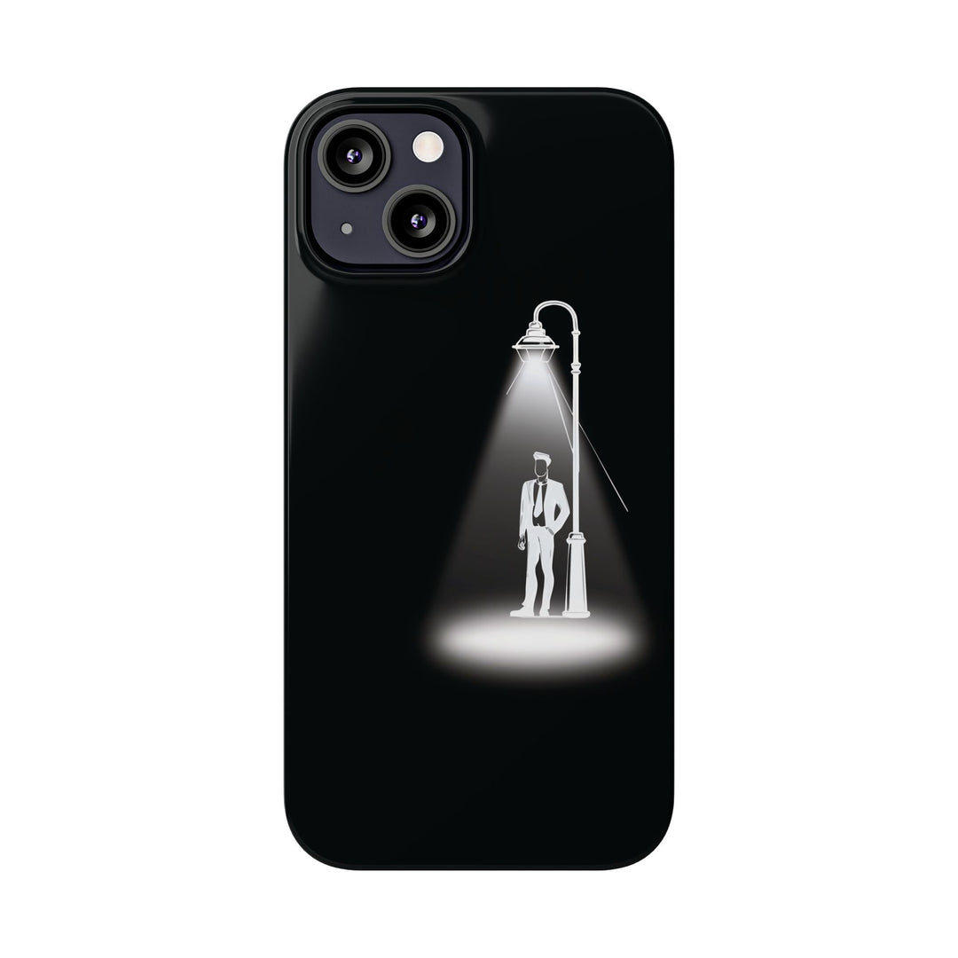 Slim Mystery Man Spotlight Gift for Her Cute Phone Cases for Iphone 16 Pro Max | iPhone 15 Case | iPhone 15 Pro Max Case, Iphone 14, 13, 12, 11, 10, 8, 7 - Studio40ParkLane